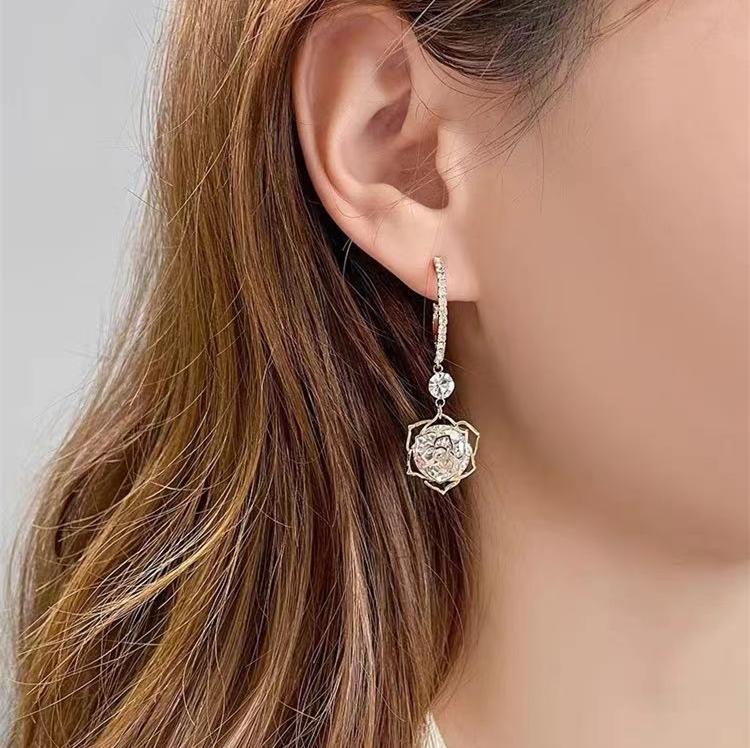 Fantasy Rose Fairy Earrings