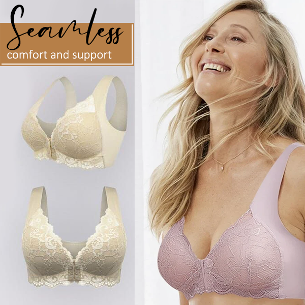 💝Mothers Day⏰Front Closure Invisible Lifting Wireless Bra - Plus Size Bra