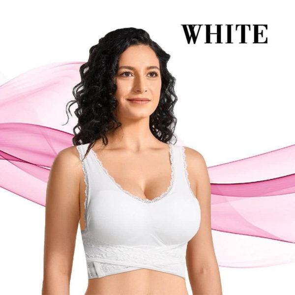 Seamless Lift Bra With Front Cross Side Buckle