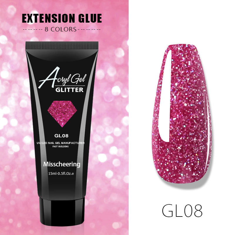 Painless quick nail extension gel