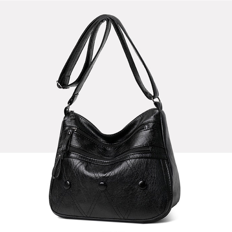 SOFT LEATHER SHOULDER BAG LADIES CROSSBODY MULTIFUNCTIONAL BAG