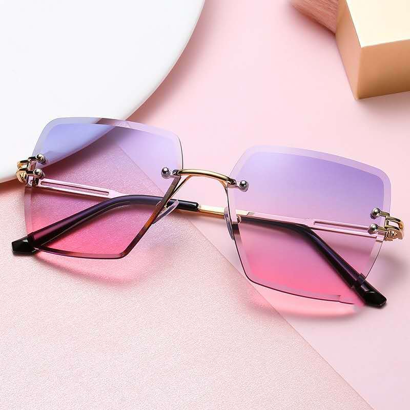 Rimless Gradient Sunglasses
