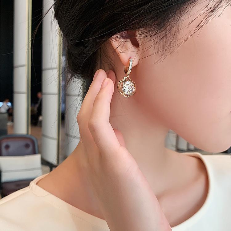 Fantasy Rose Fairy Earrings