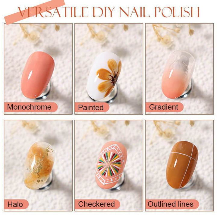 Solid Tri color Cream Nail Polish