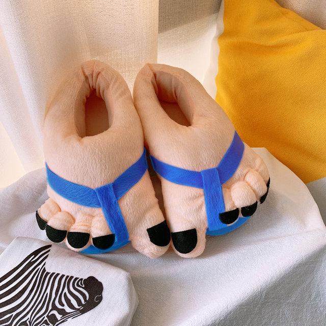 Indoor Funny Big Foot Cotton Shoes