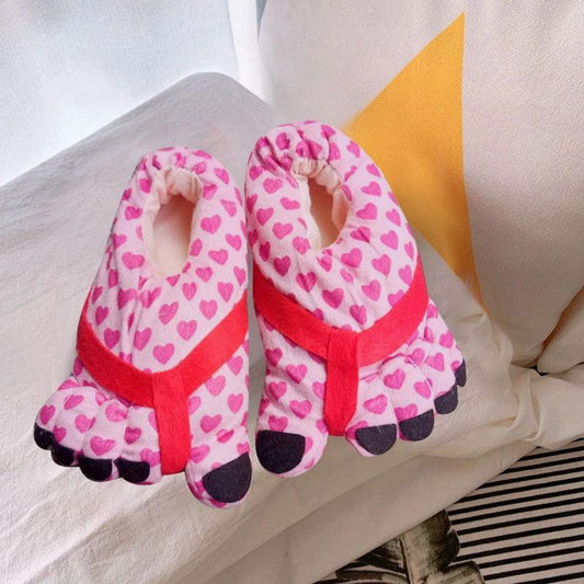 Indoor Funny Big Foot Cotton Shoes