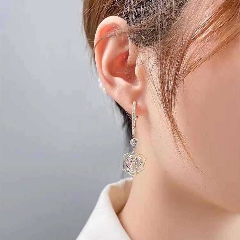 Fantasy Rose Fairy Earrings