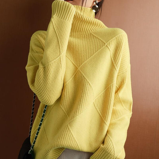 Women Oversize Cashmere Womens Turtleneck