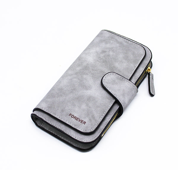 Leather Zipper Long Wallet Card Holder Viconchic
